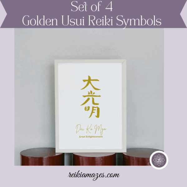 PRODUCT IMAGE- Set of 4 Golden Usui Reiki Symbols