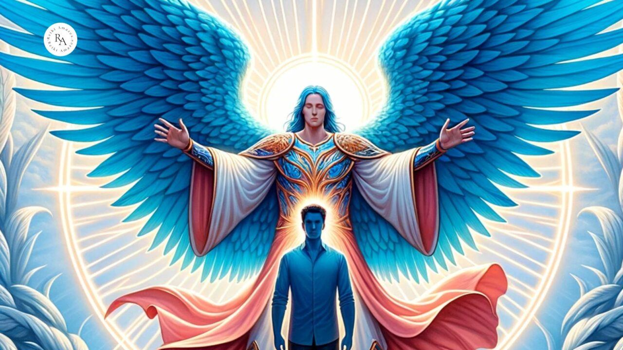 Archangel Michael and blue ray of protection