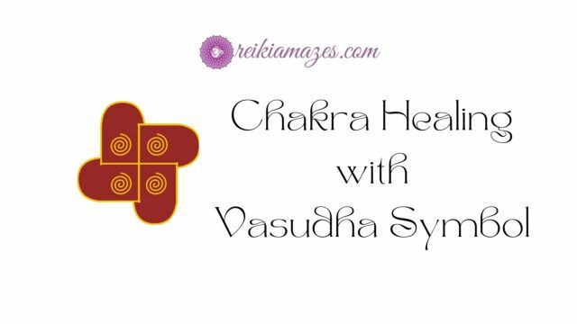 chakra healing with vasudha symbol