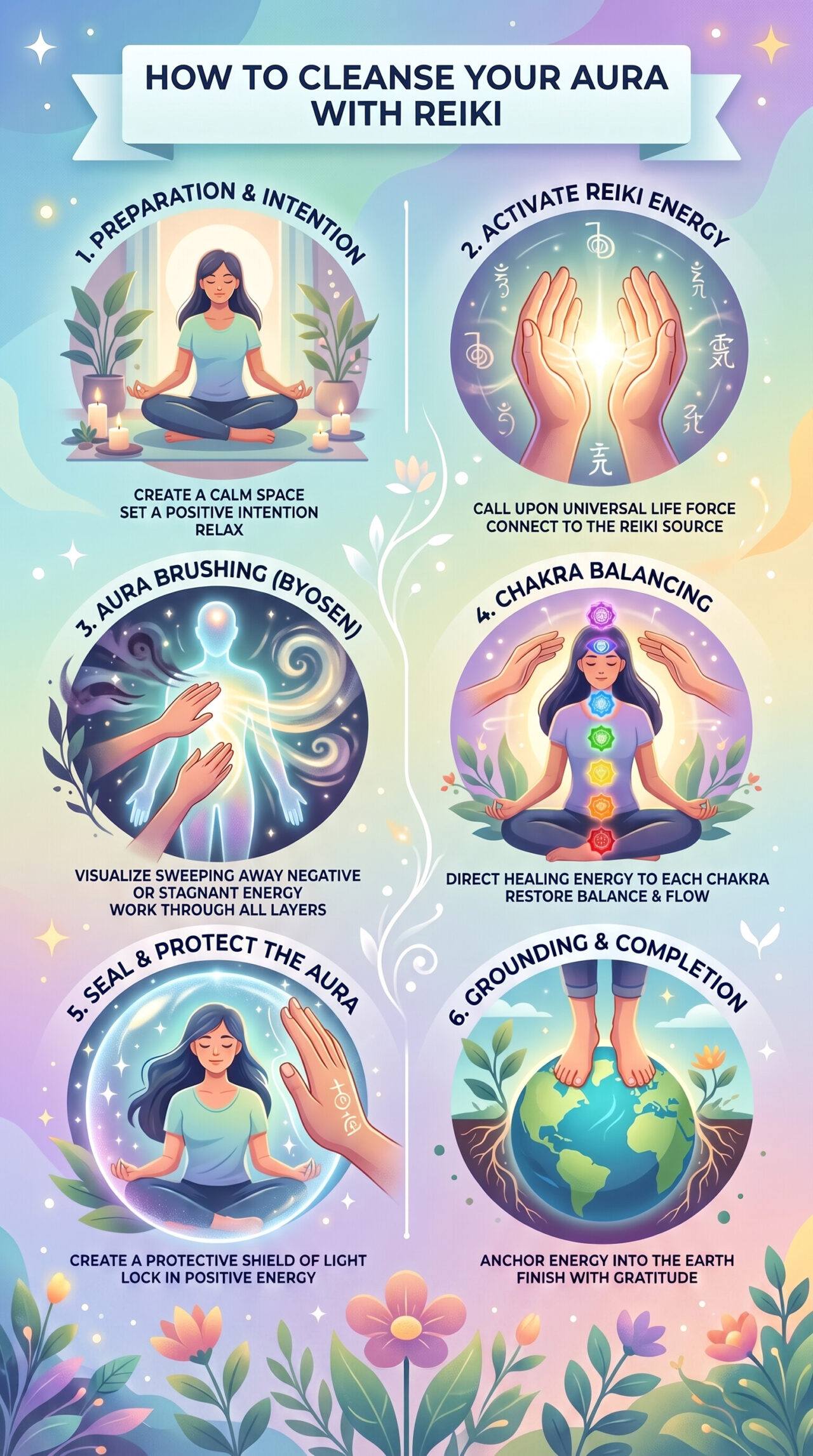 infographic-How to Cleanse Your Aura with Reiki: A Simple Step-by-Step Guide