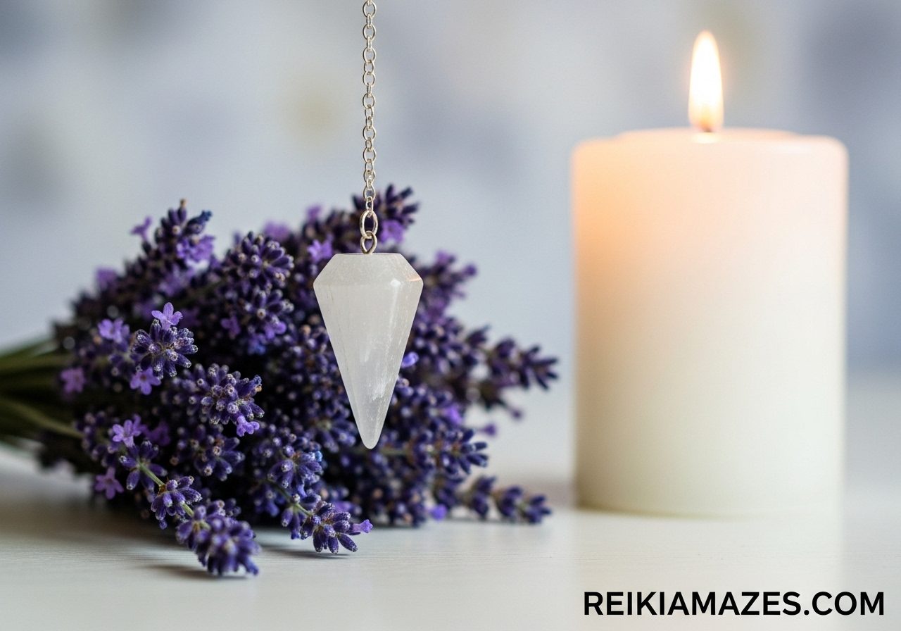 Selenite Crystal Pendulum