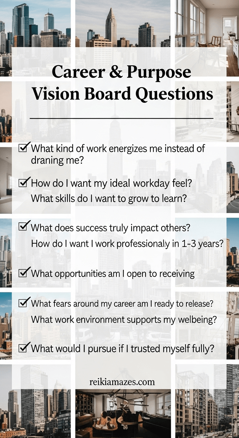 Vision Board Questions for Career and Purpose