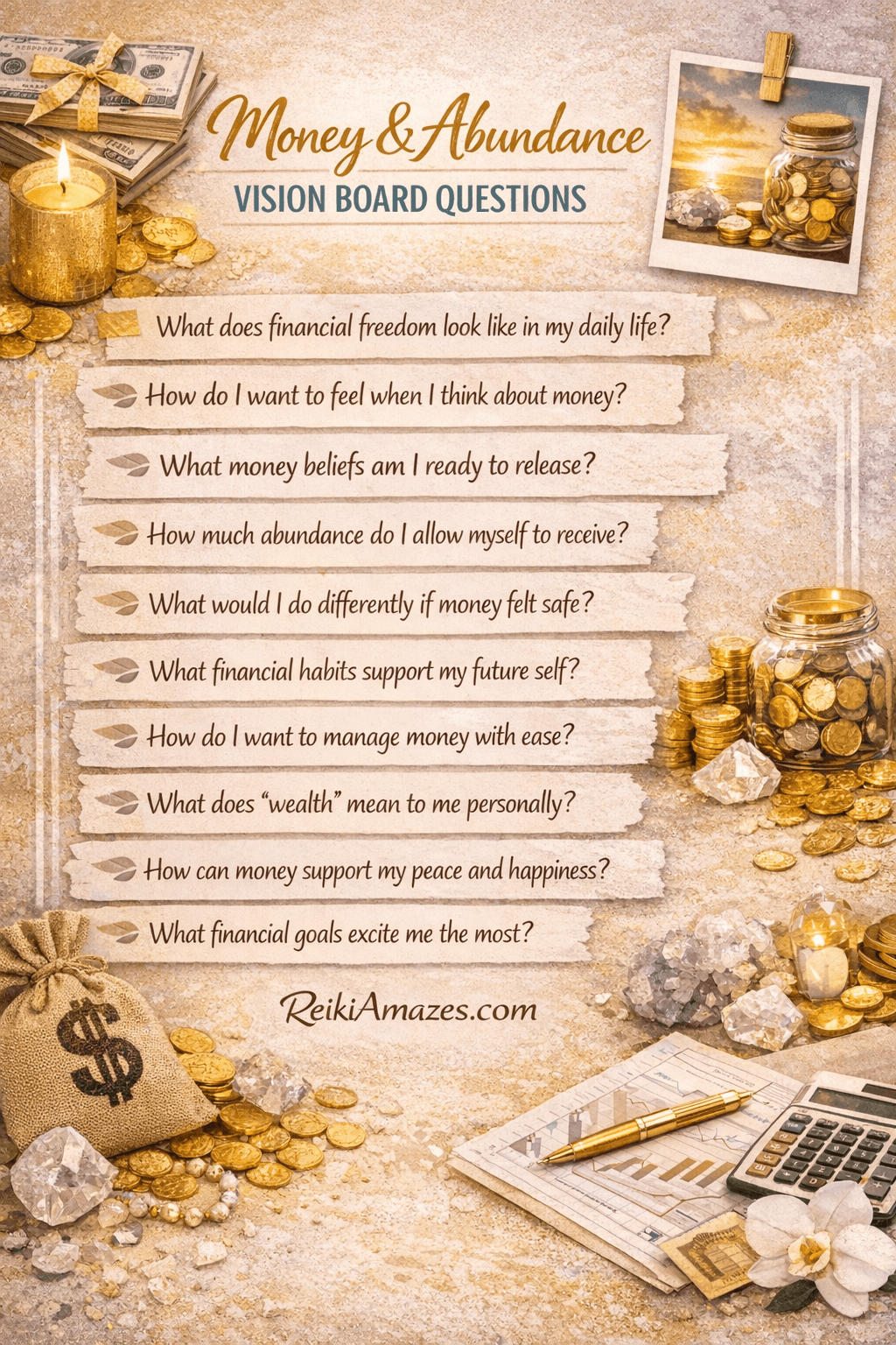 Vision Board Questions for Money and Abundance
