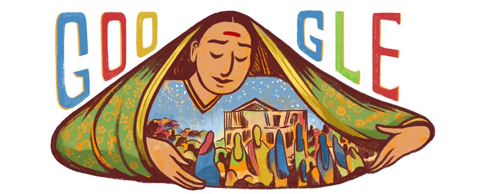google doodle on savitribai-phules-186th-birthday